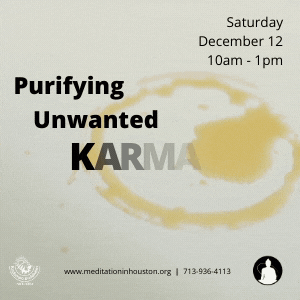 Purifying Unwanted Karma