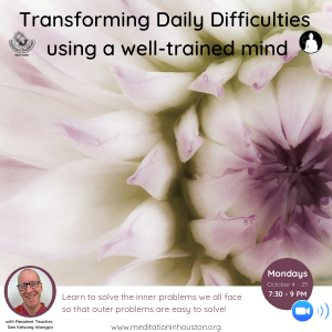 Transforming Daily Difficulties Using a Well-Trained Mind